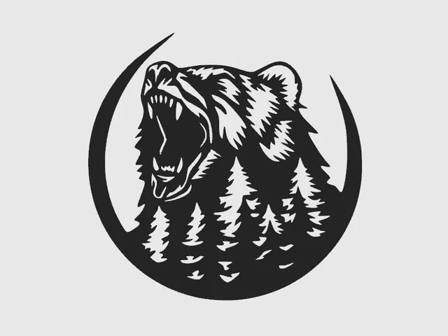 bear forest - wall art