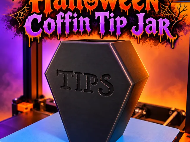 Halloween Coffin Bucket Tip Jar