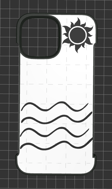 IPhone 13 Pro Max Case with Sun and Sea