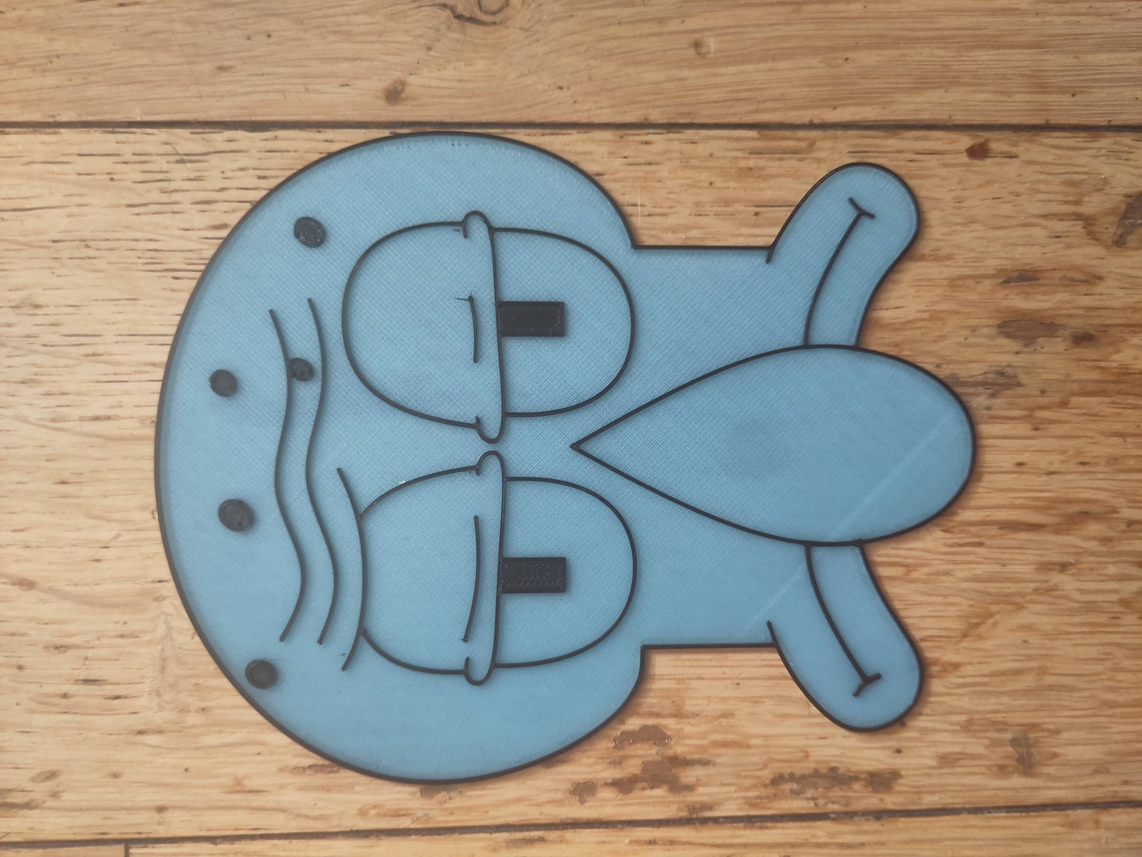 Squidward 2D wall art (Sponge Bob) [Onshape]