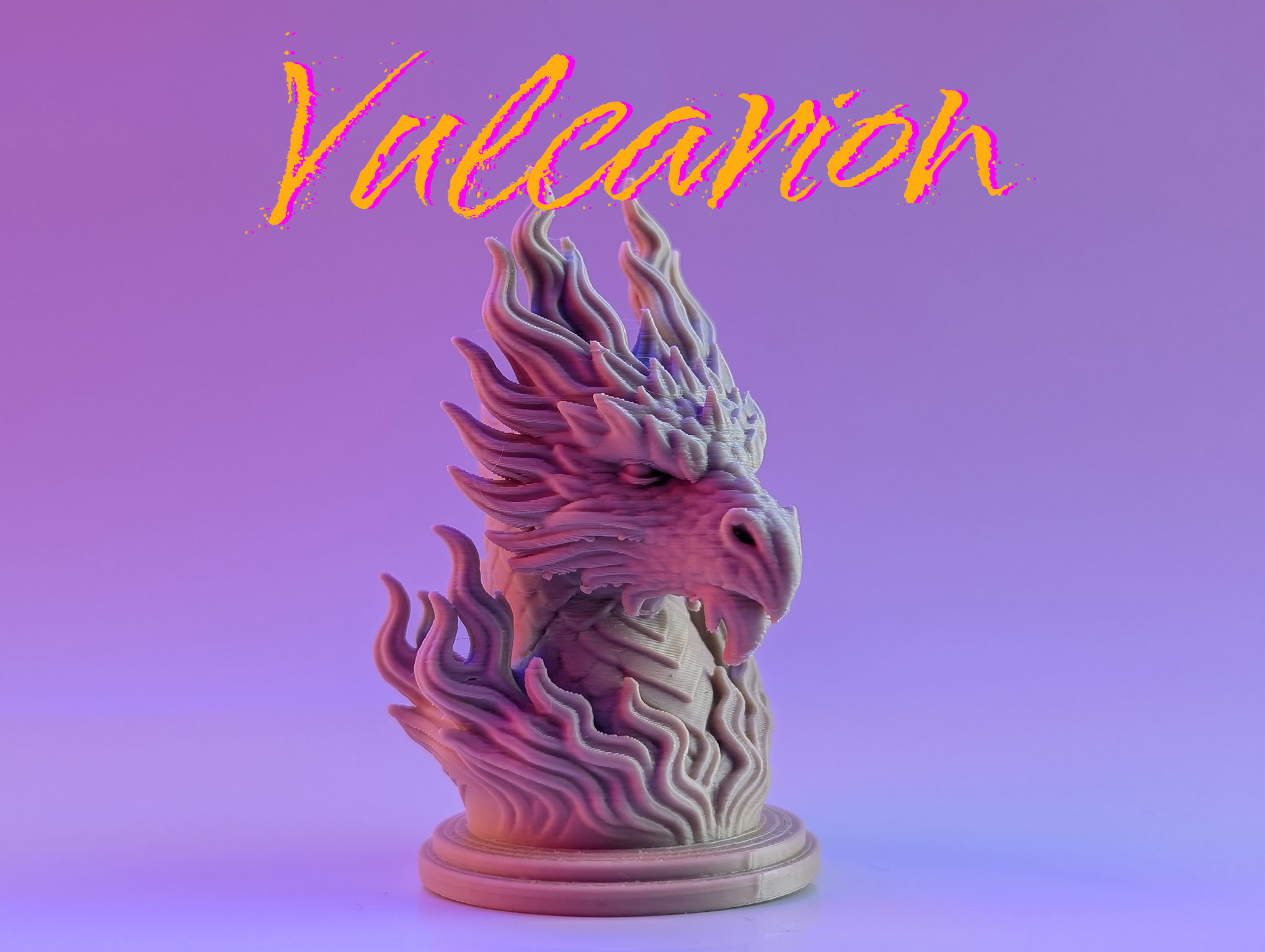 Vulcarion – Fire Dragon Bust