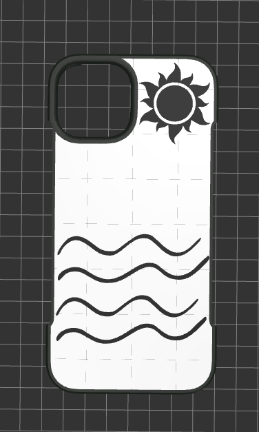 iPhone 14 Case with Sun and Sea