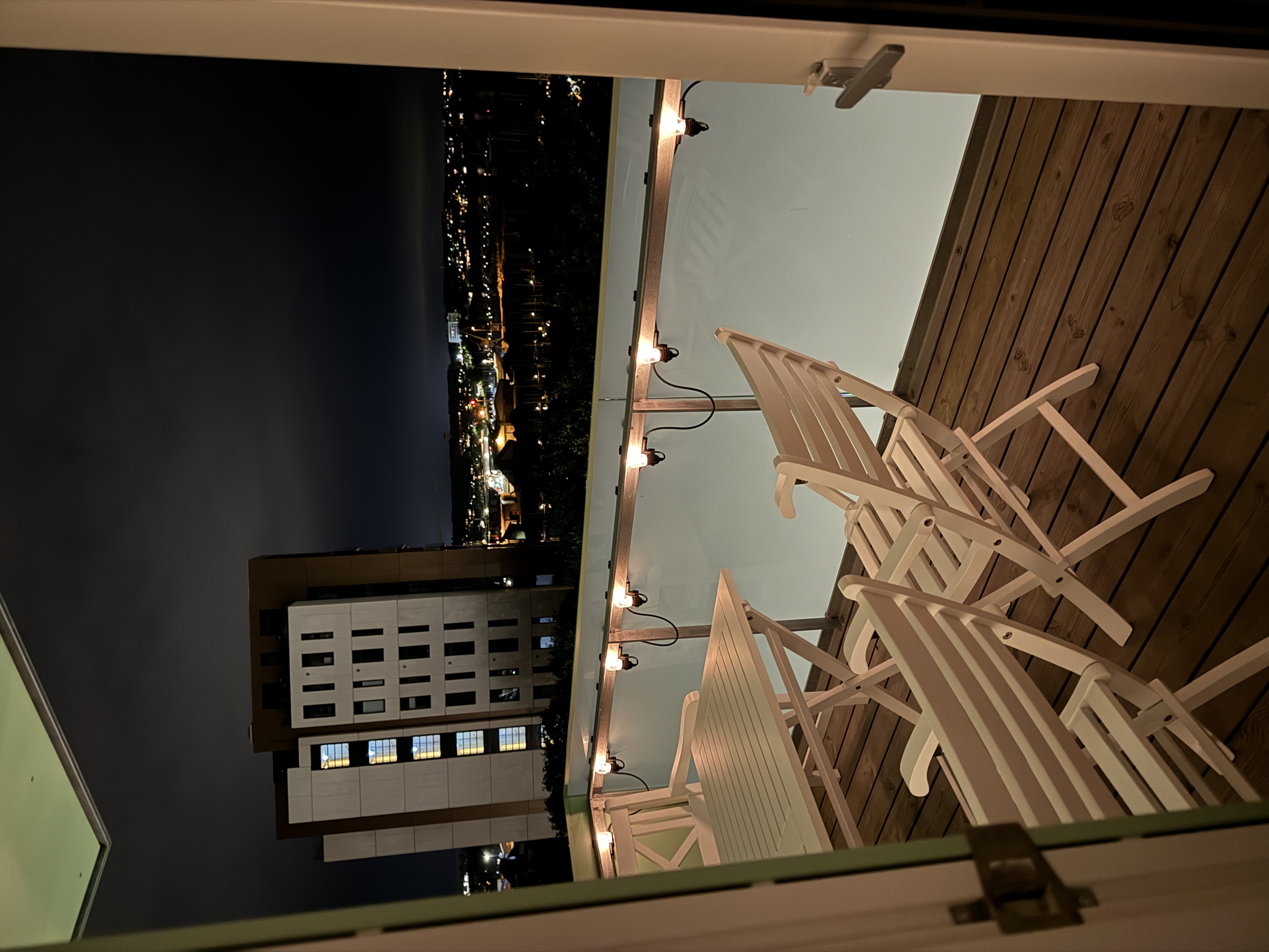 LED String light mounting bracket for balcony railing. For the Ledvance Smart+ WIFI String lights