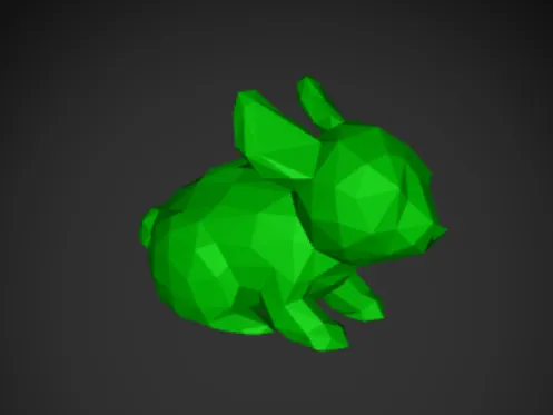 Low poly rabbit