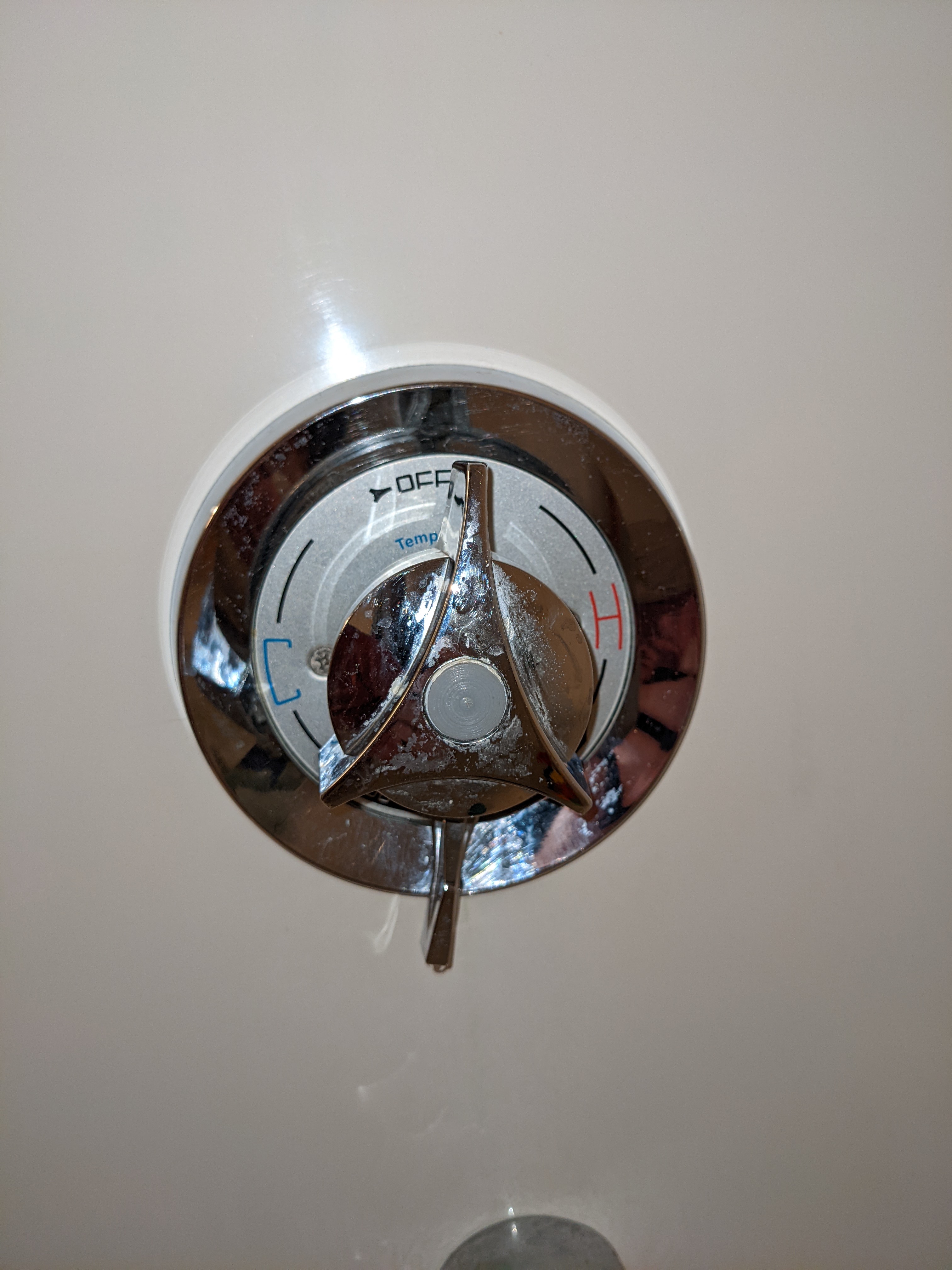 Cap for Temptrol shower/bath flow/temperature control