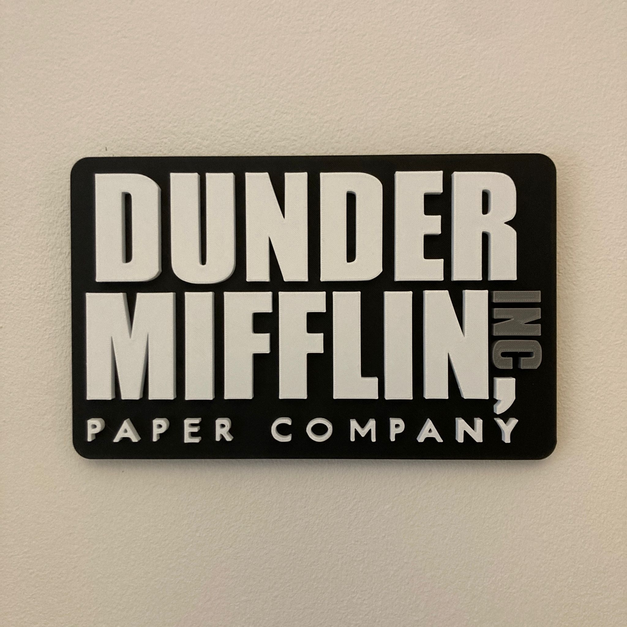 Dunder Mifflin Sign from The Office (wall mounted) by Goldfinch ...