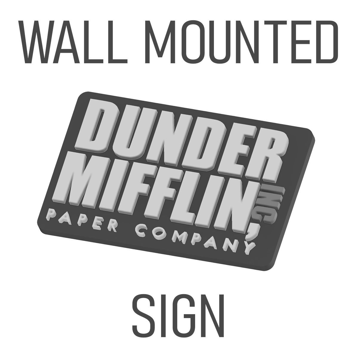 Dunder Mifflin Sign from The Office (wall mounted) by Goldfinch ...