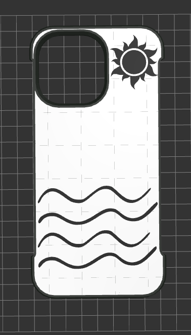 iPhone 14 Pro Max Case with Sun and Sea