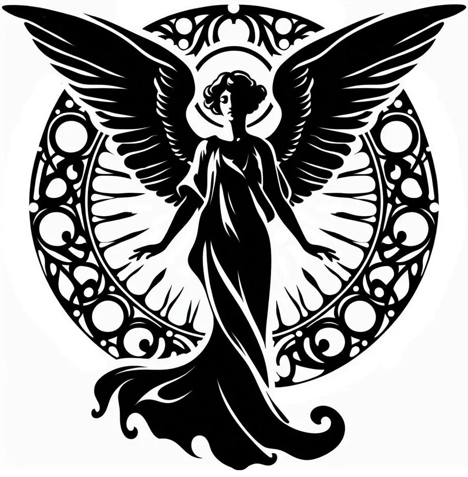 Wall art: Angel 5 (four colours) by Nina Máčová | Download free STL ...