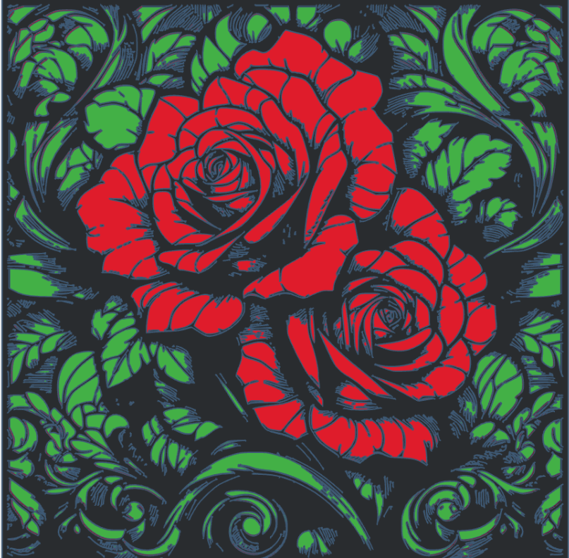 Roses 10 (three colours)