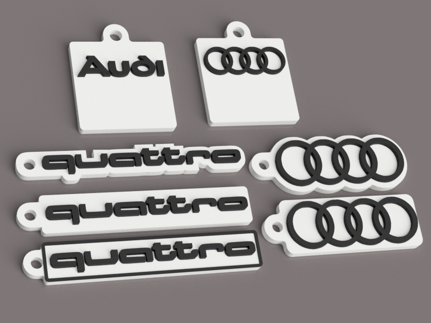 Audi quattro Auto Schlüsselanhänger