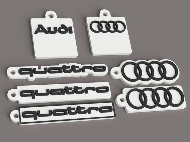 Audi quattro Auto Schlüsselanhänger