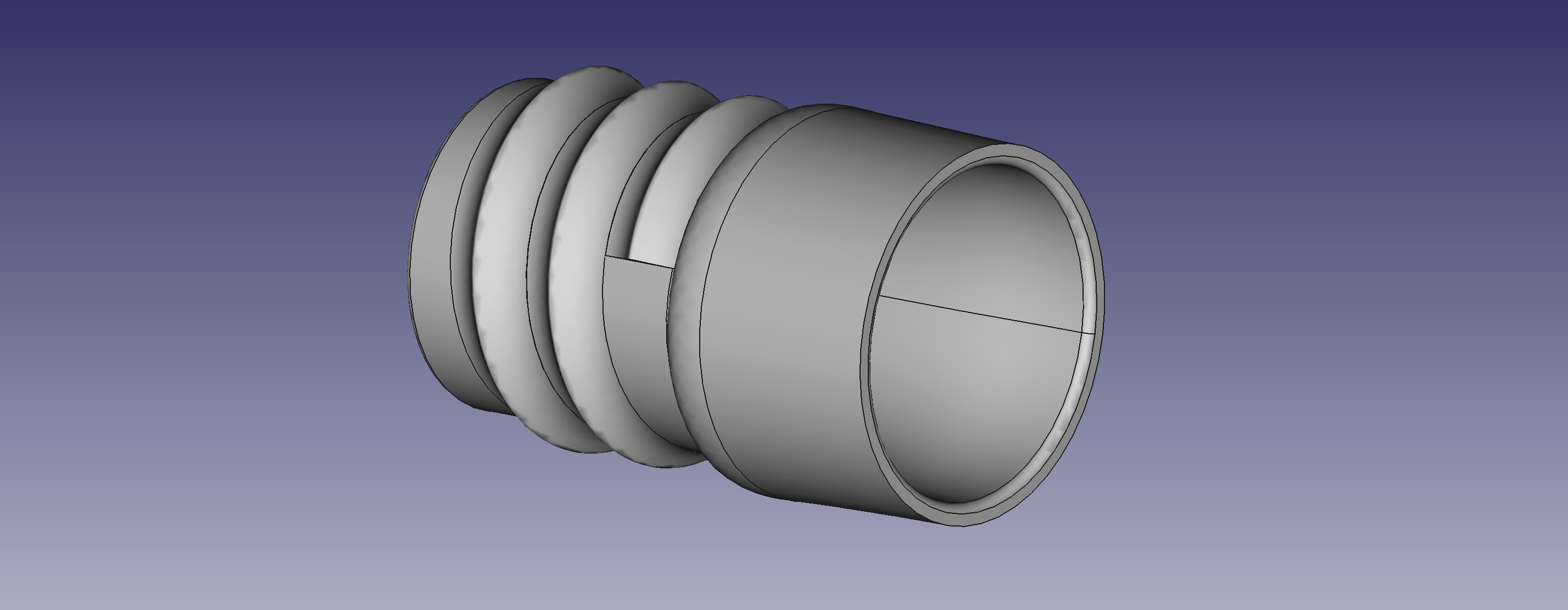 Nilfisk Spiral Hose Adapter for 50 mm PU hose