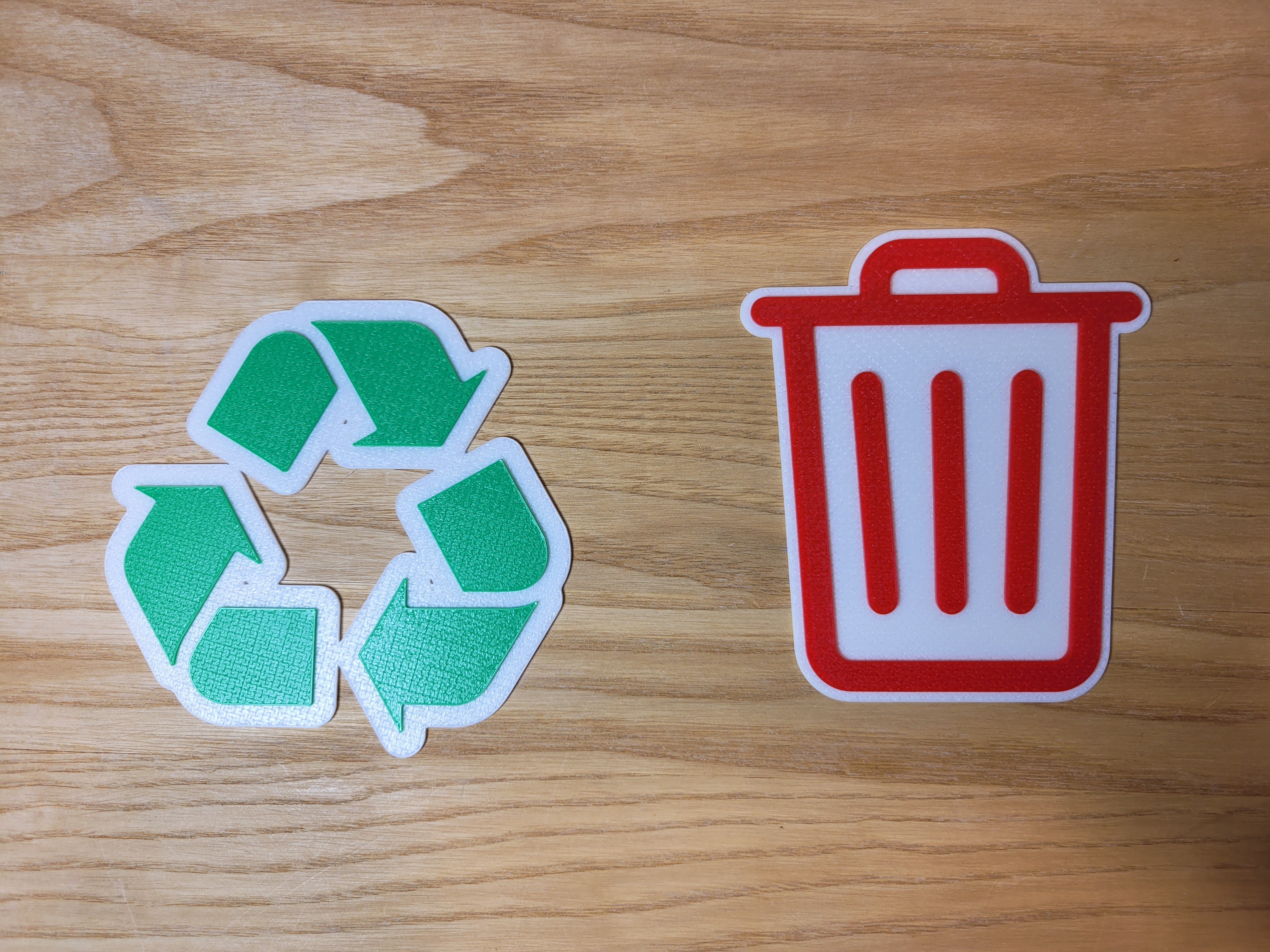 Trash / Recycle Bin Icon Signs