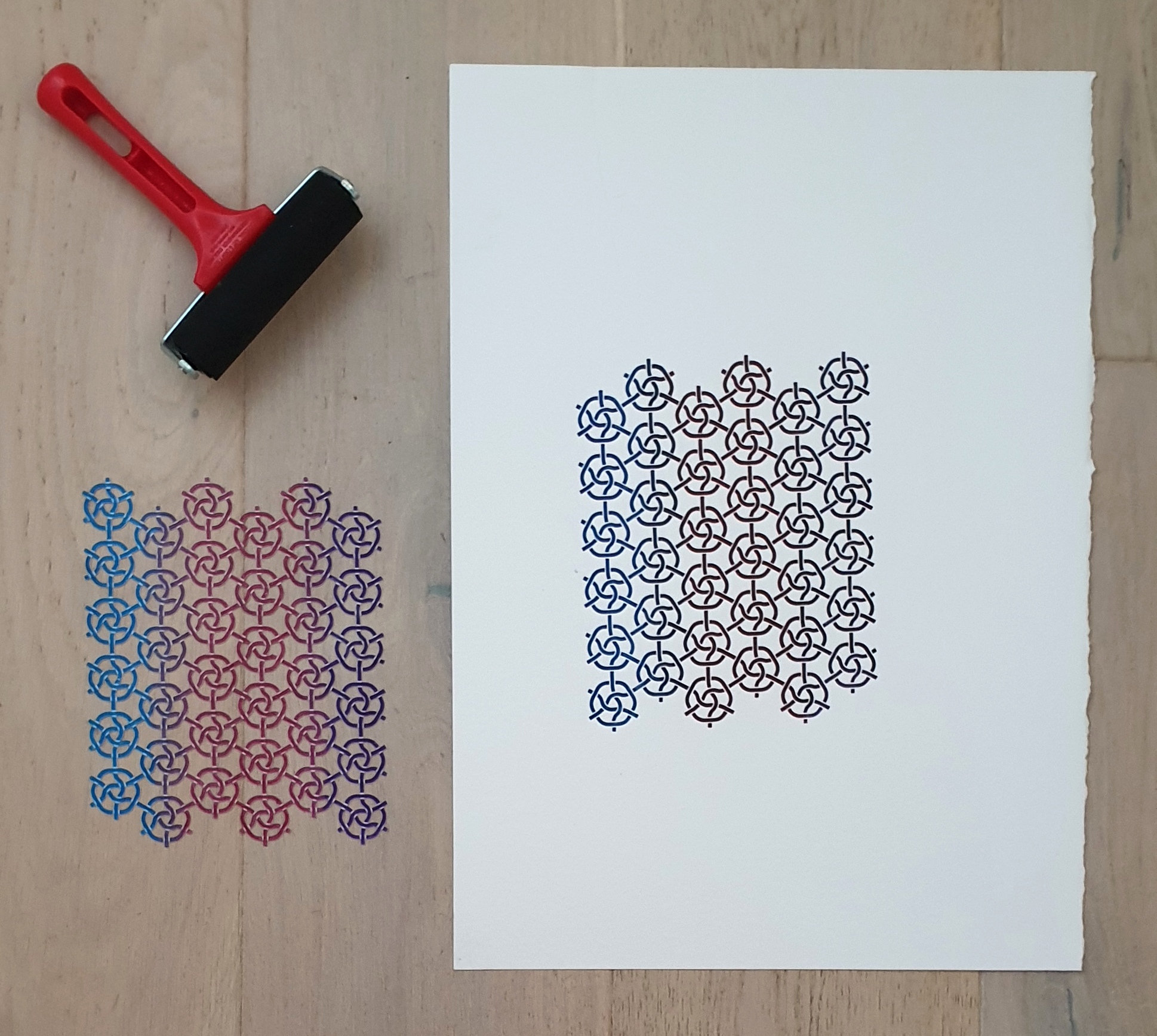 Interwoven Knotwork Pattern for Relief Printmaking  (FreeCAD) — thumbnail 6
