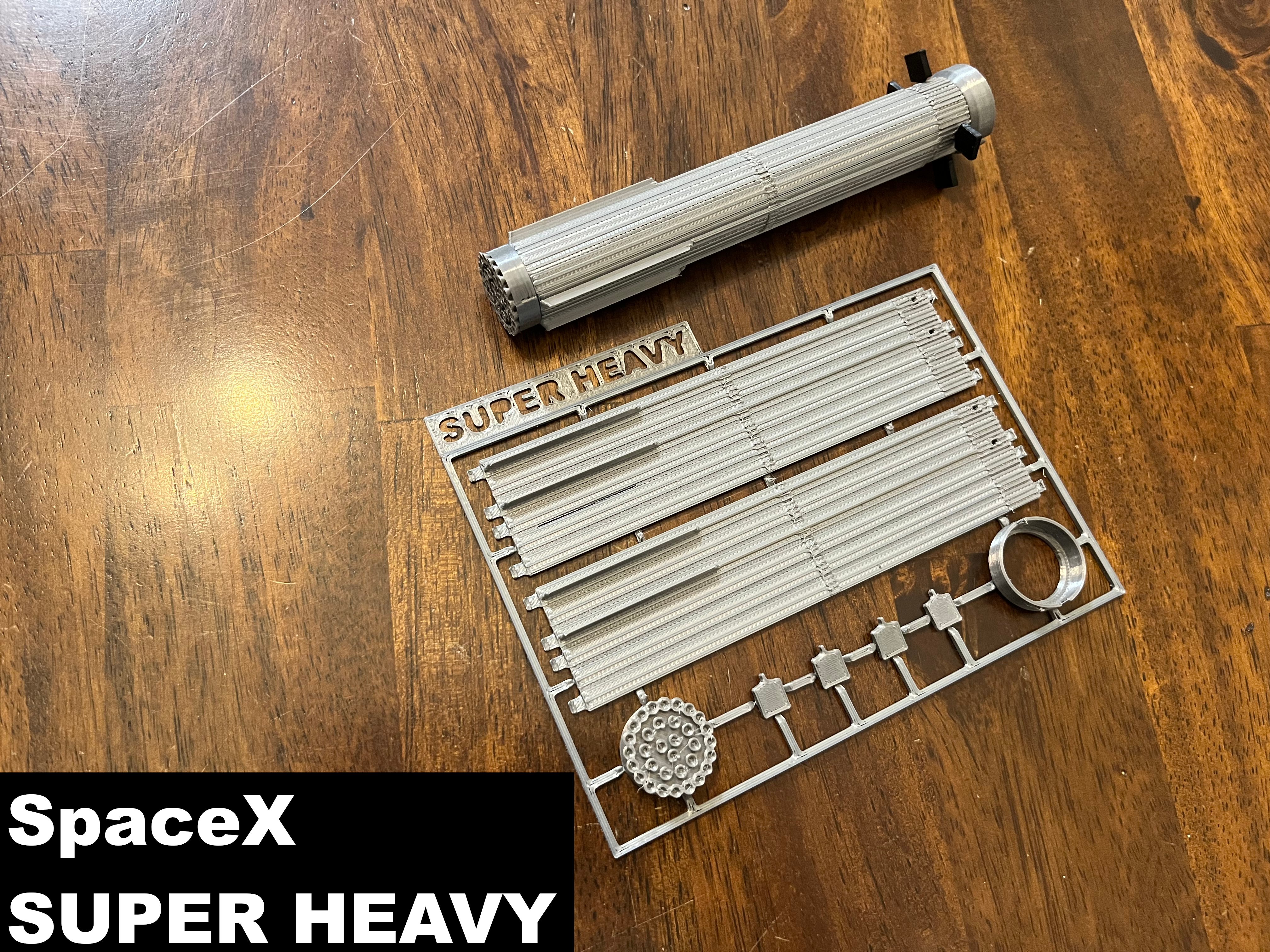 SpaceX Super Heavy Kit Card by mkasberg Download free STL model