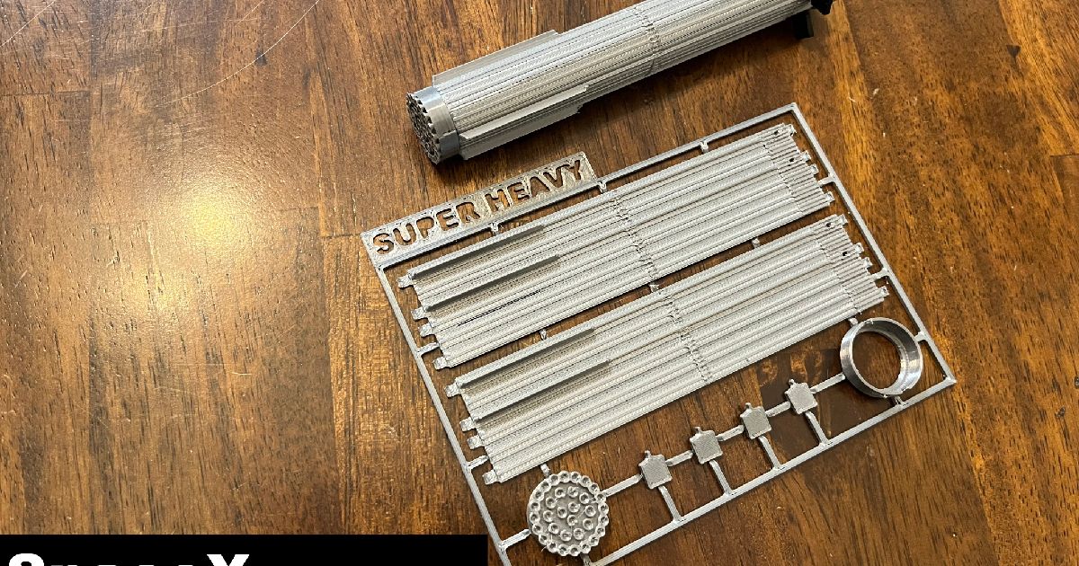 SpaceX Super Heavy Kit Card by mkasberg Download free STL model