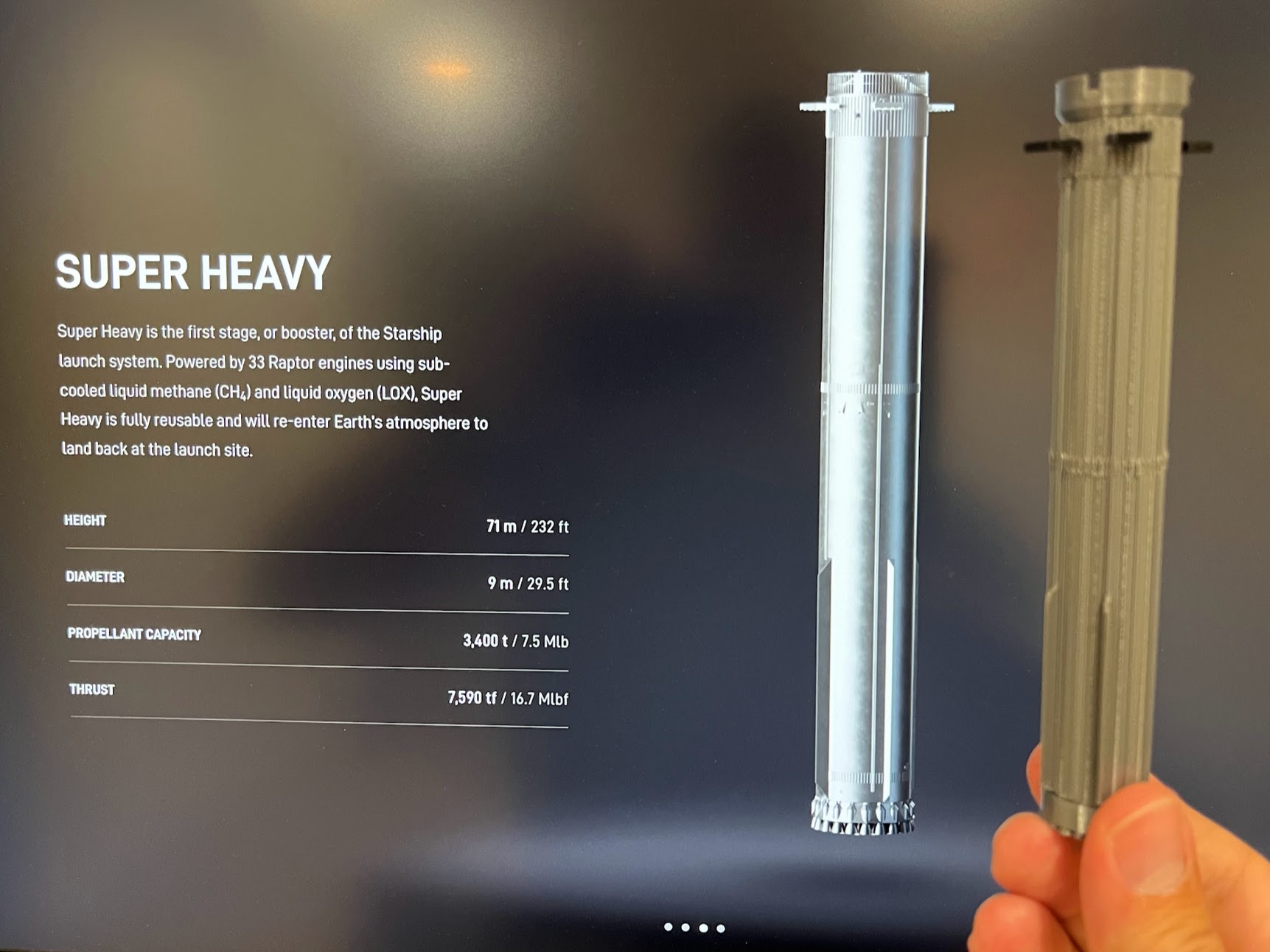 SpaceX Super Heavy Kit Card by mkasberg Download free STL model