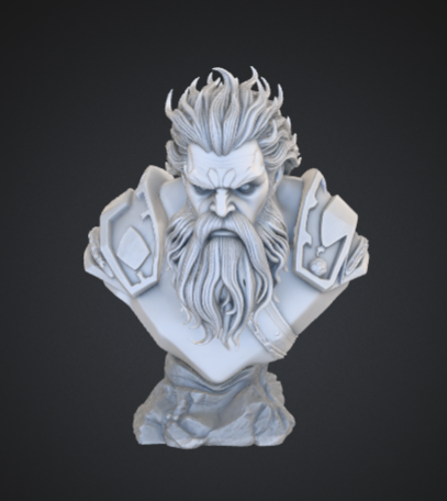 Stoic Warrior Bust – Fantasy Guardian