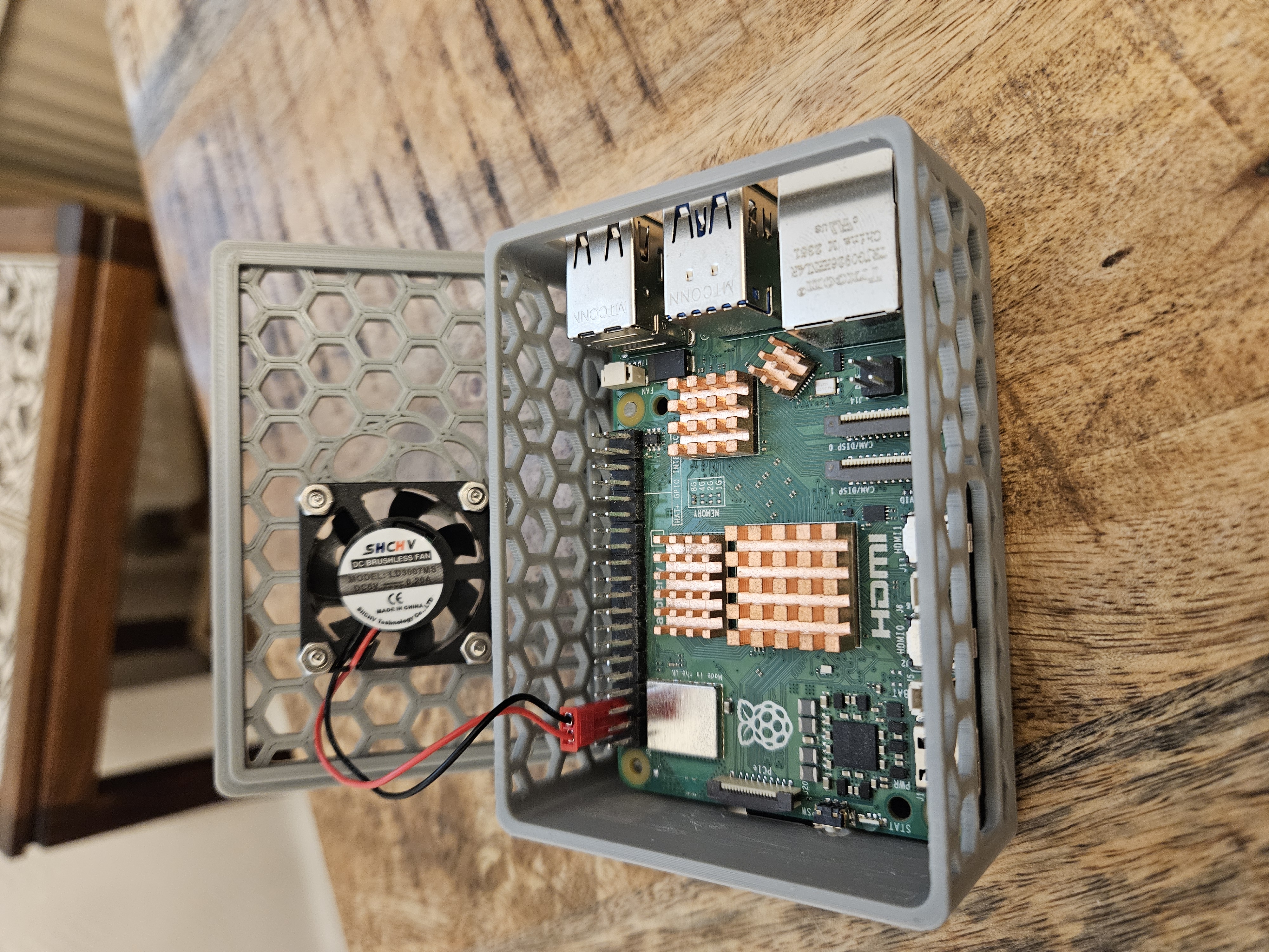 Miniatura 3 do modelo 3D Stackable Raspberry Pi 5 Case