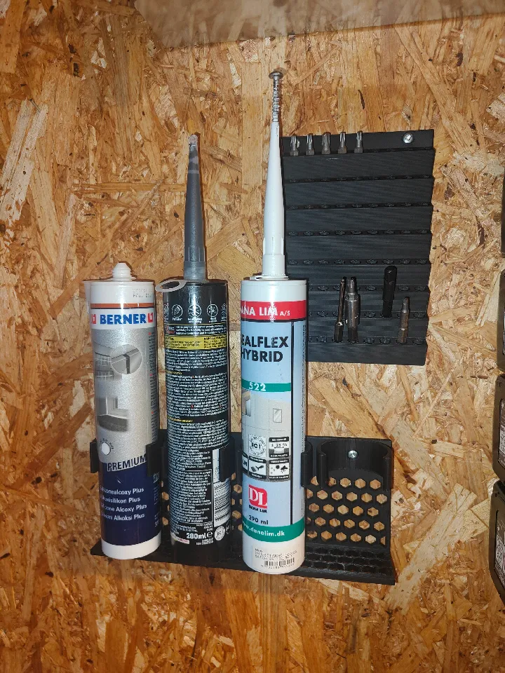 Holder for caulking gun cartridges by Danishsparky | Download free STL ...