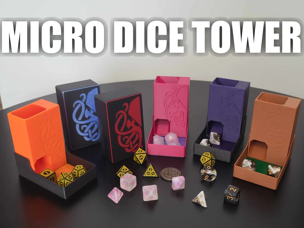 Micro Dice Tower (Blank, DnD, CoC) by Ocelotzlasu | Download free STL ...