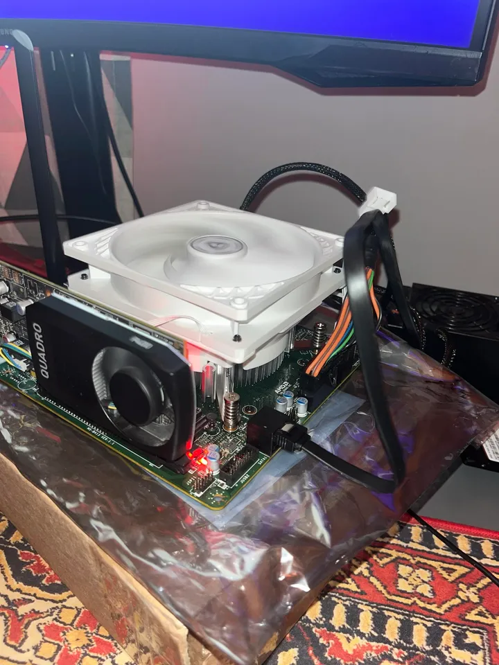 AMD 4700S Desktop Kit Cooler 120mm fan adapter by Panda Pandowski ...