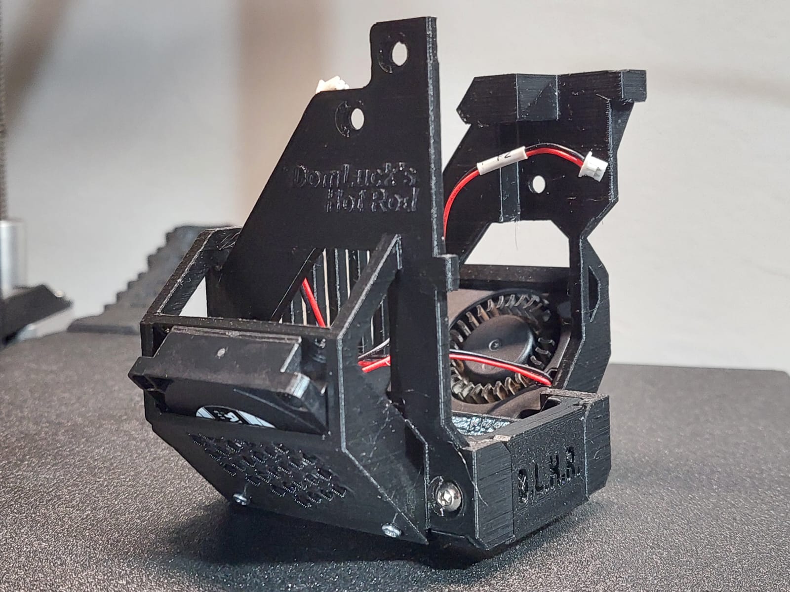 DomLuck's Hot Rod Ender 3 V3 KE Fan Shroud D.L.H.R. by DomLuck