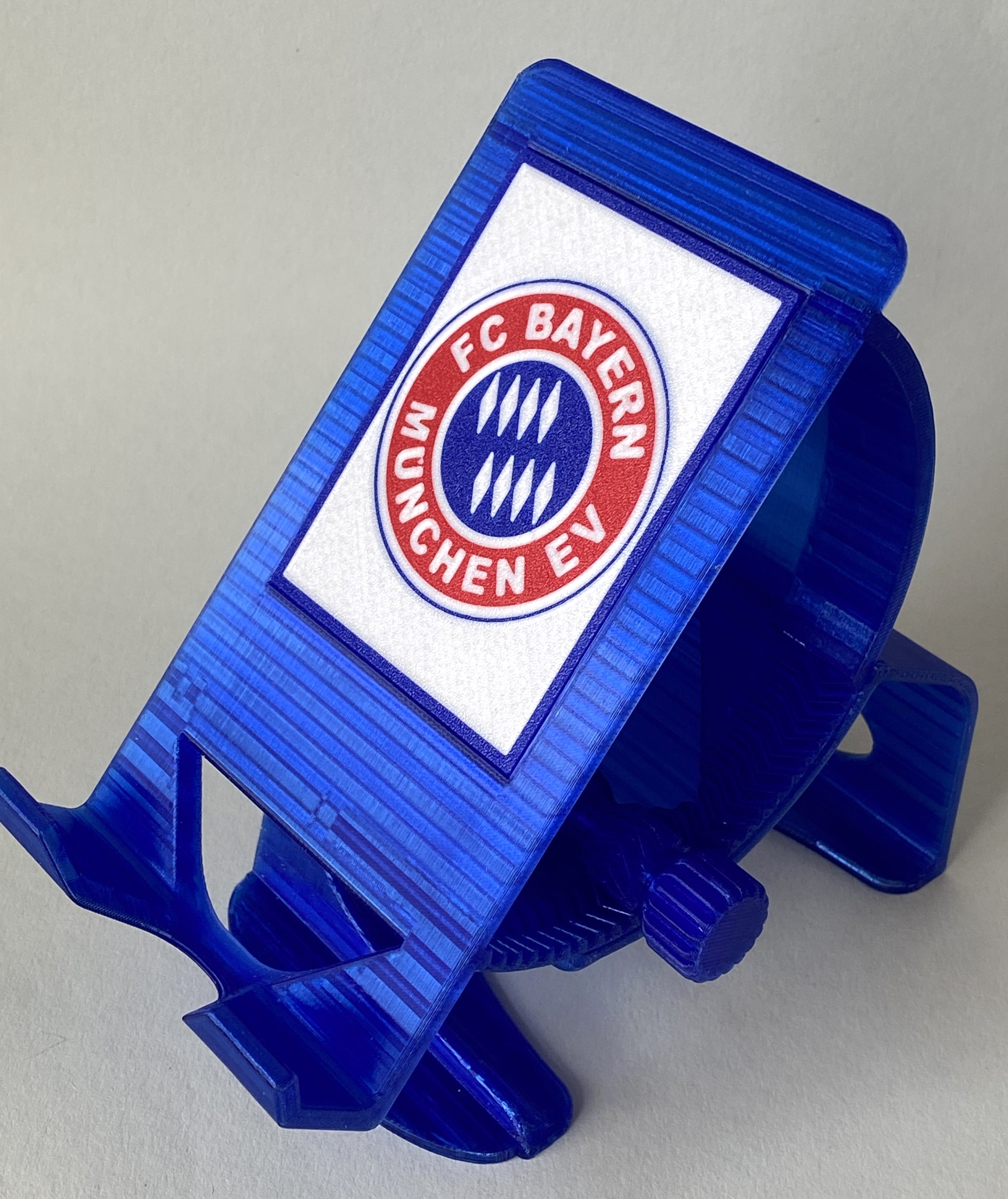 Multi-color Cover Plate for revised Phone Holder (here: FC Bayern München)