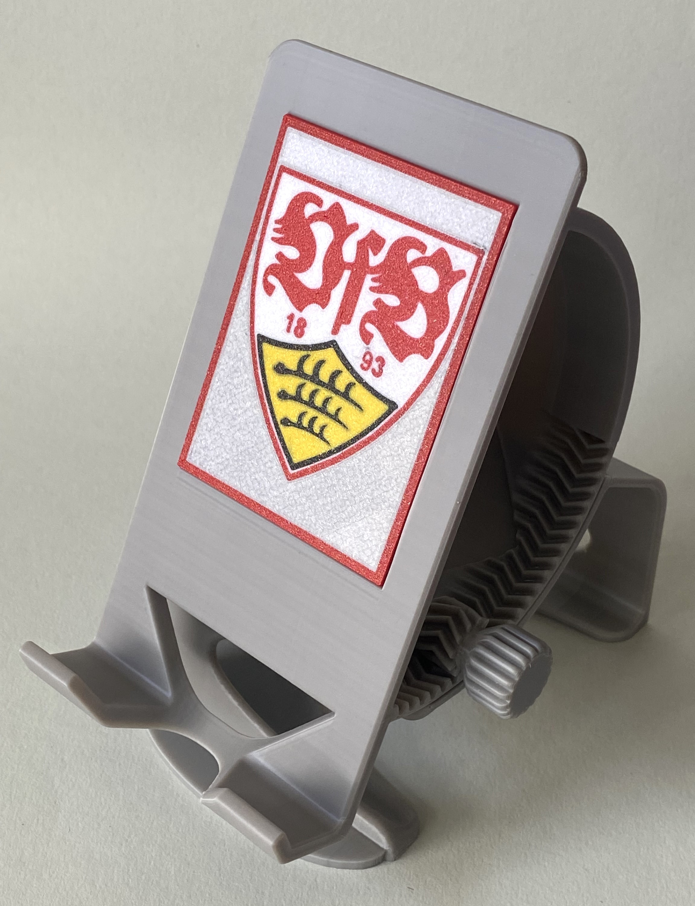 Multi-color Cover Plate for revised Phone Holder (here: VfB Stuttgart)