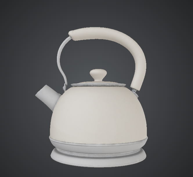 Classic Stovetop Kettle 3D Printable Model – Modern Kitchen Appliance Prop