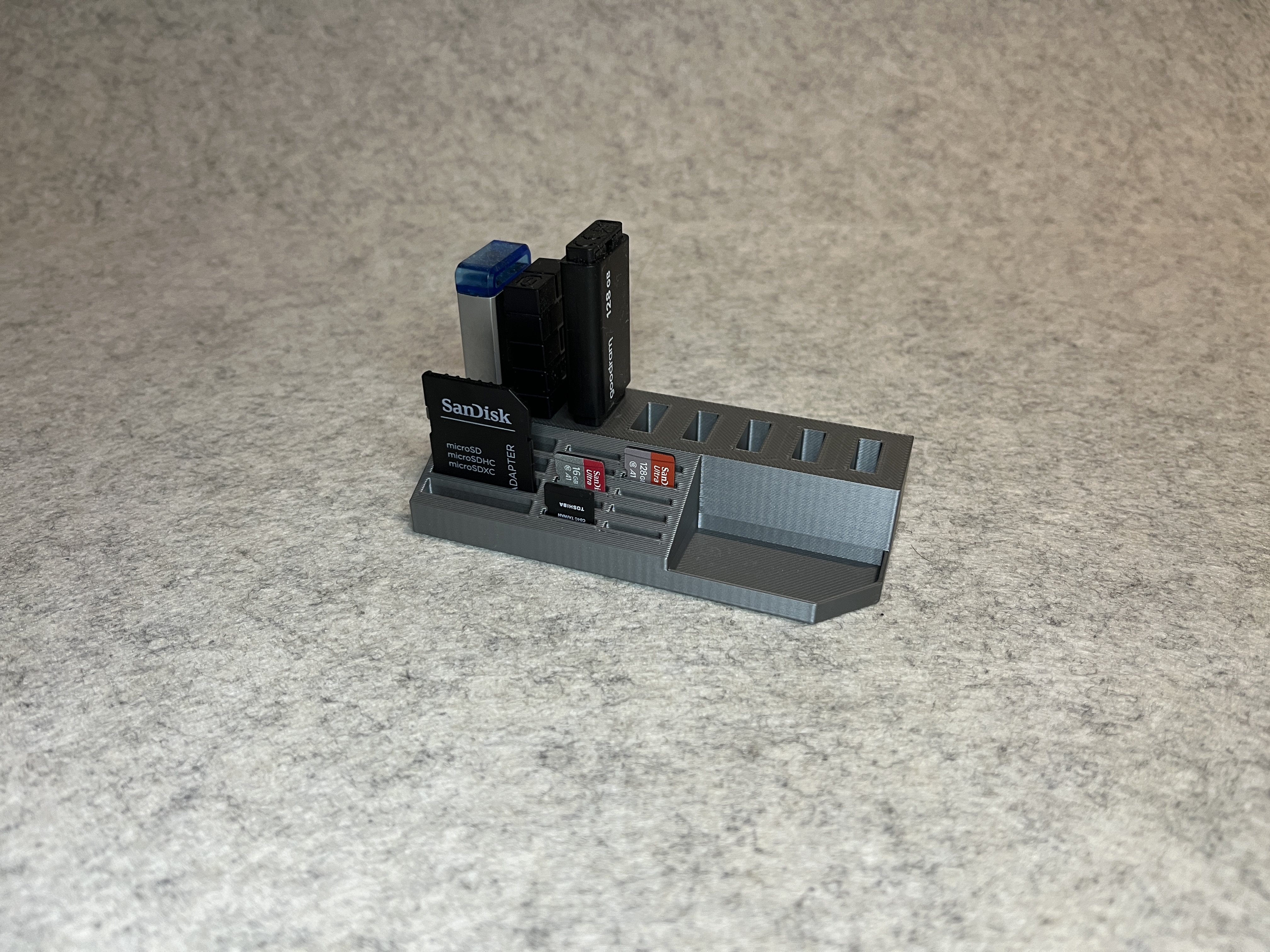 USB, MicroSD and SD card holder — miniatura 2