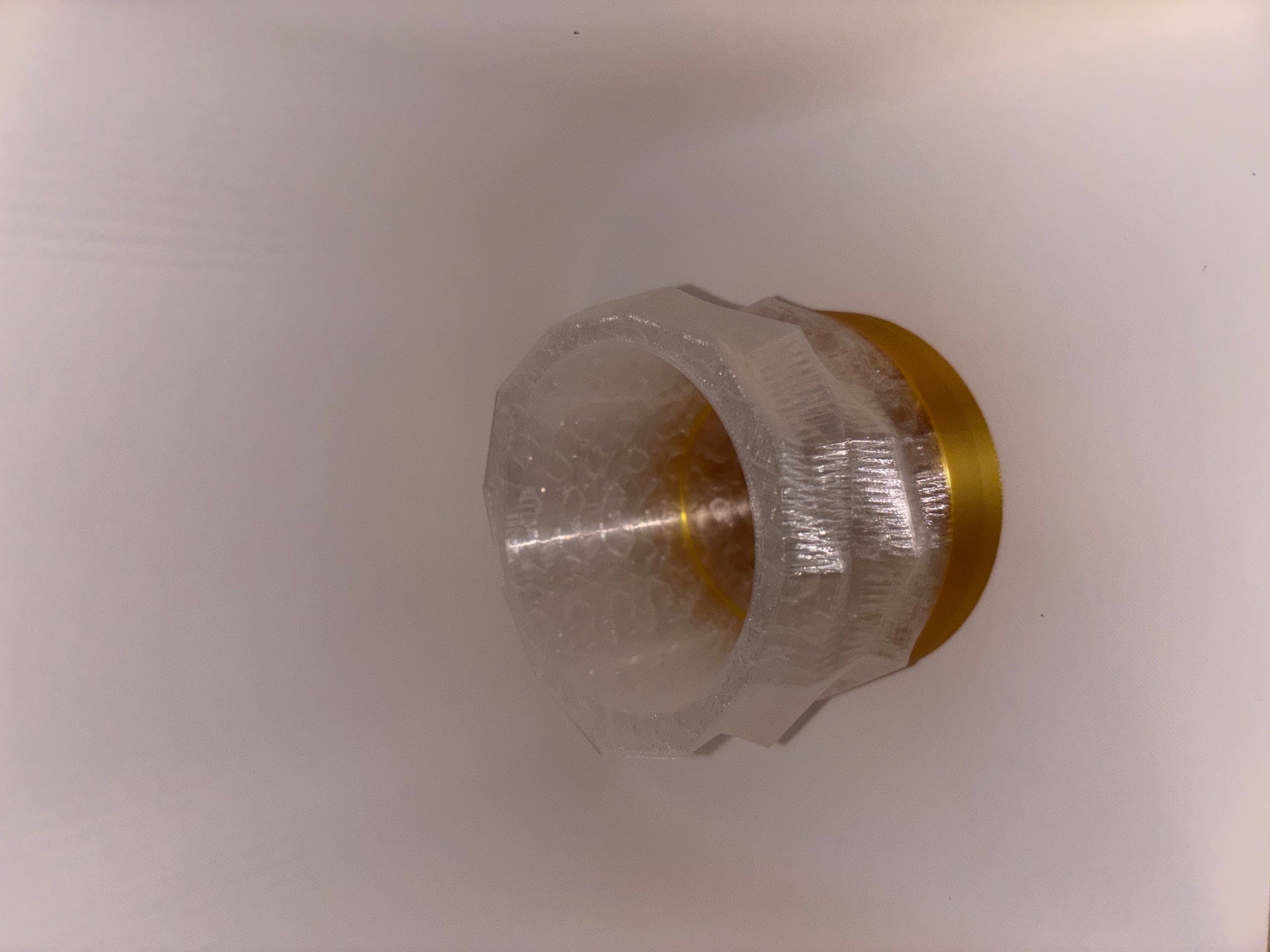 Gold and Crystal Faceted Succulent Planter--smaller with different pattern
