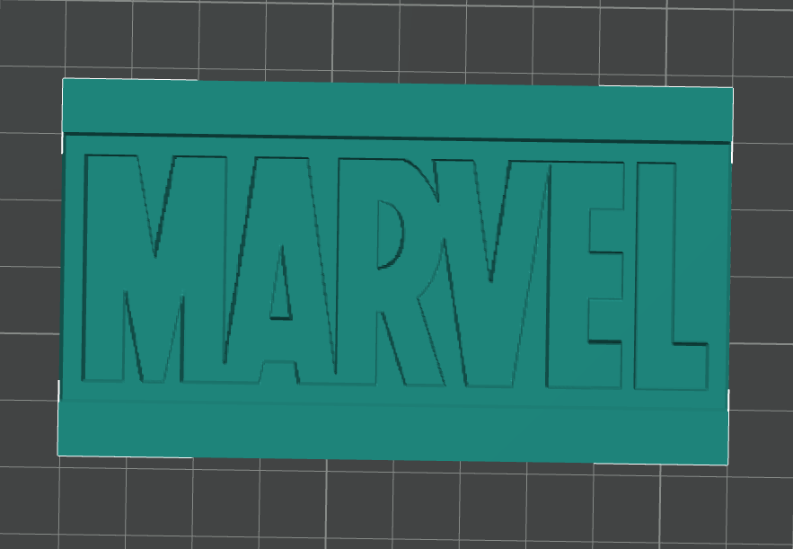 Marvel Logo Lithophane