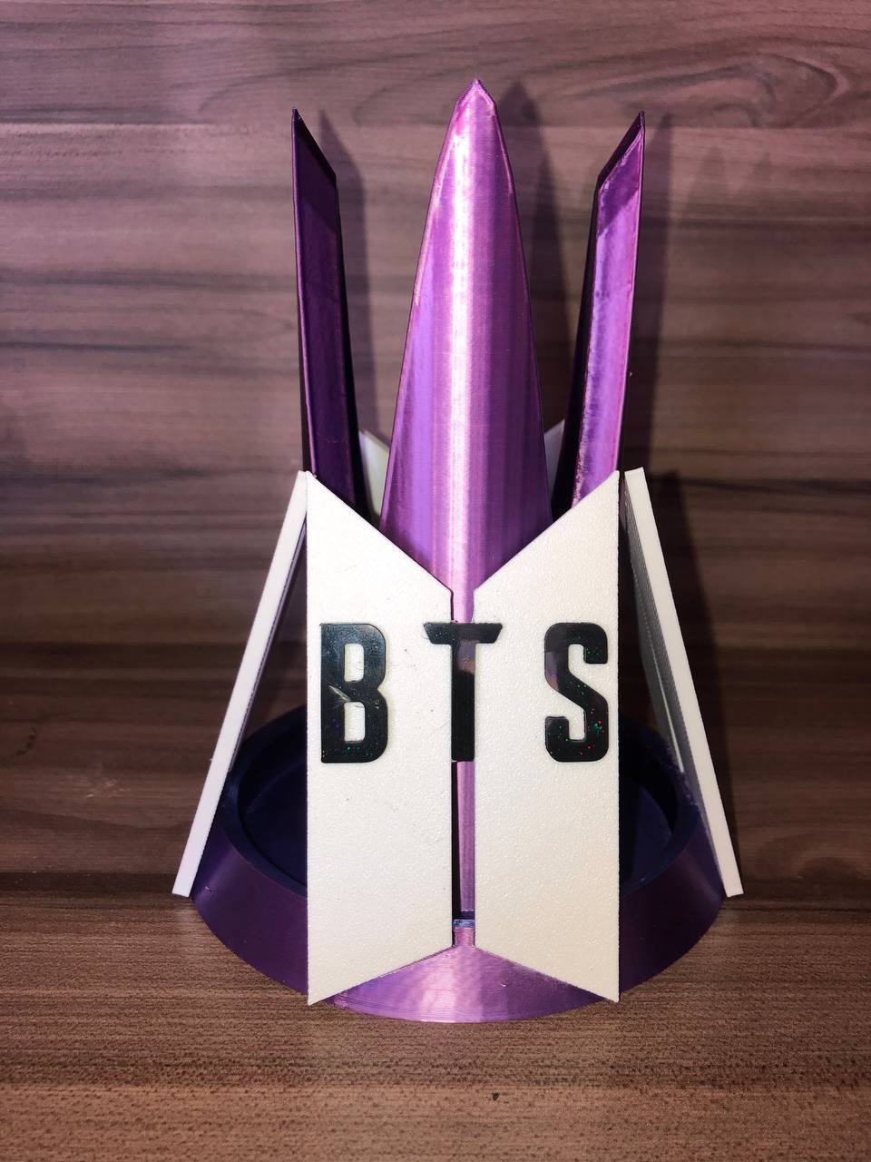 BTS Light Stick Holder LOGO By Pipow Download Free STL Model bts-light-stick-holder-logo-by-pipow-download-free-stl-model