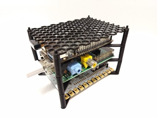 Miniatura 2 do modelo 3D pi-like-stack - stackable customizable raspberry raspi pi case stack scad openscad