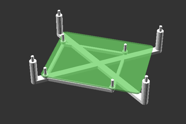 pi-like-stack - stackable customizable raspberry raspi pi case stack scad openscad