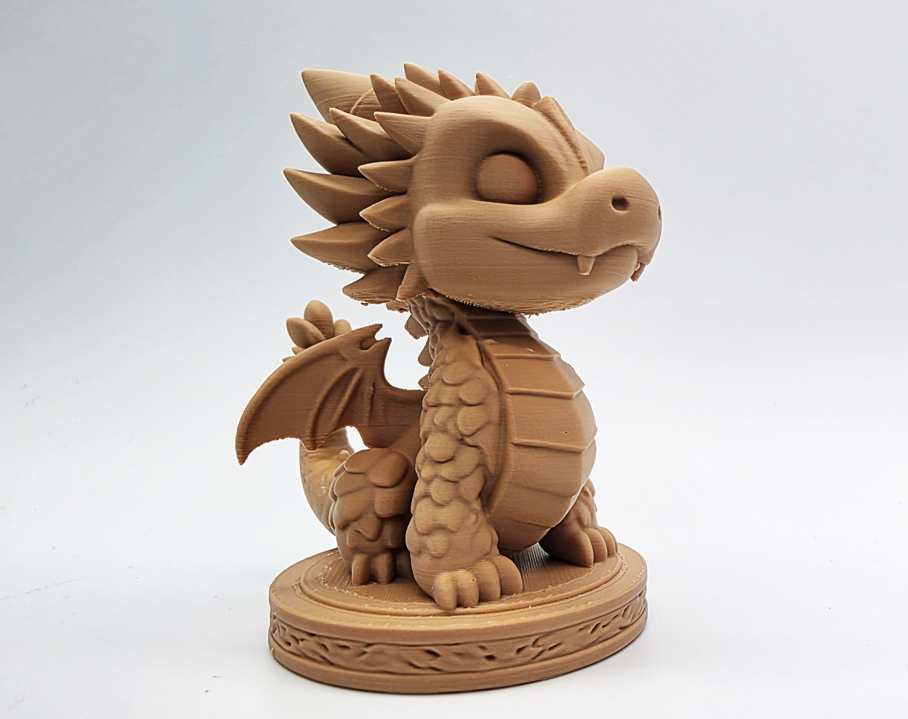 Cute Dragon on Pedestal