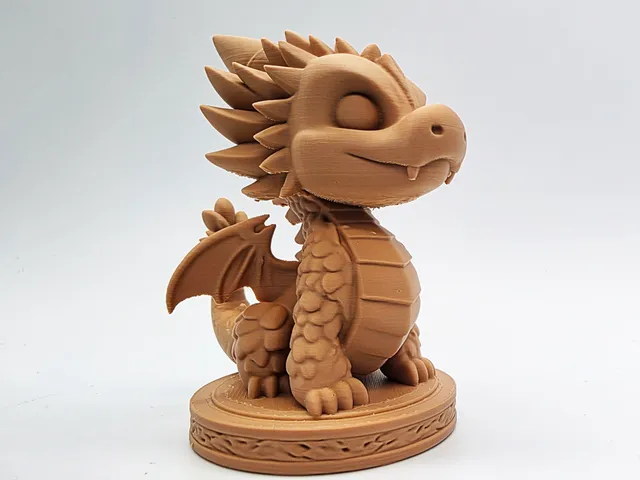 Cute Dragon on Pedestal