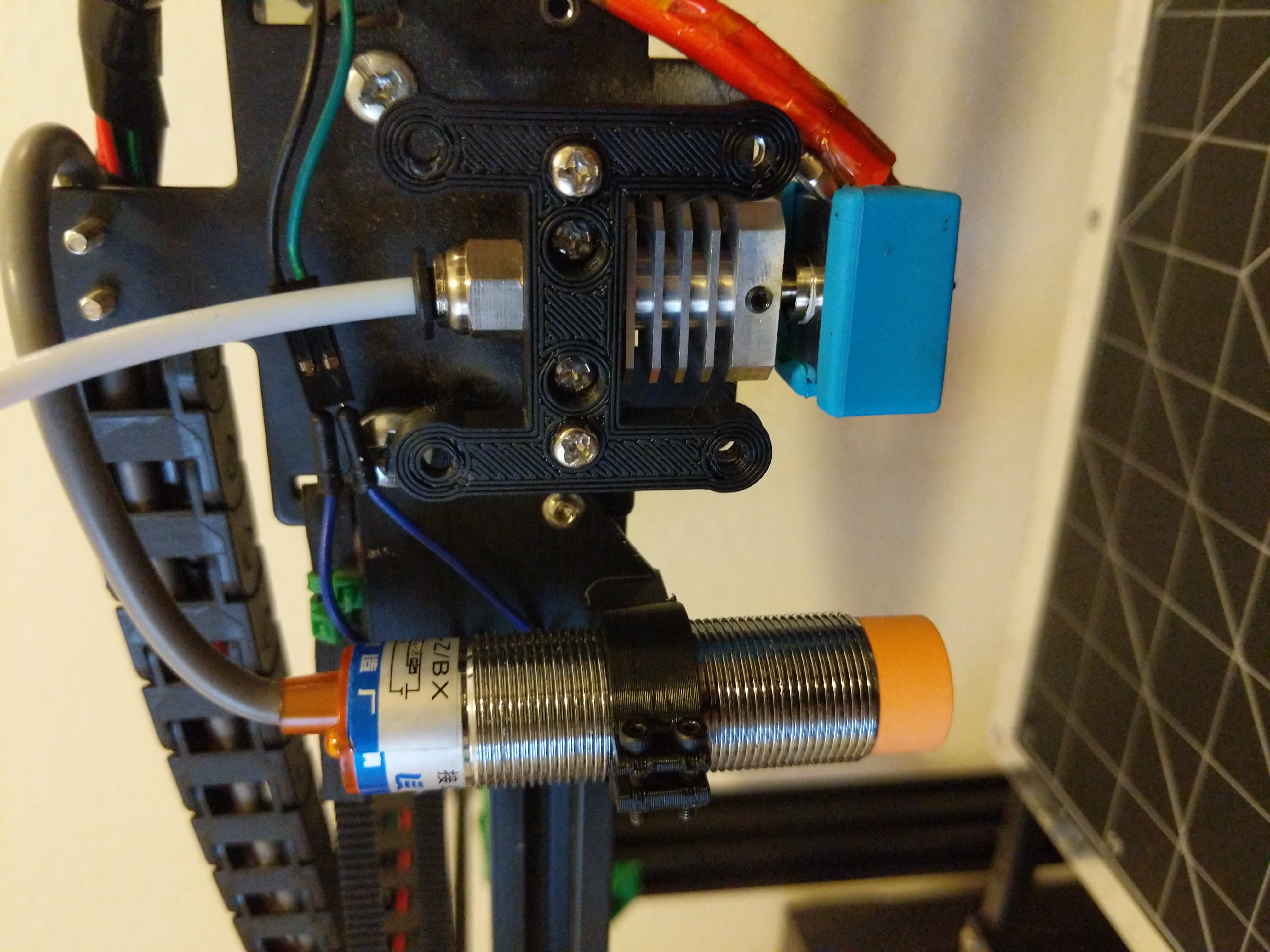 Tronxy X5s Inductive Probe and X endstop mount for Fang Cooler