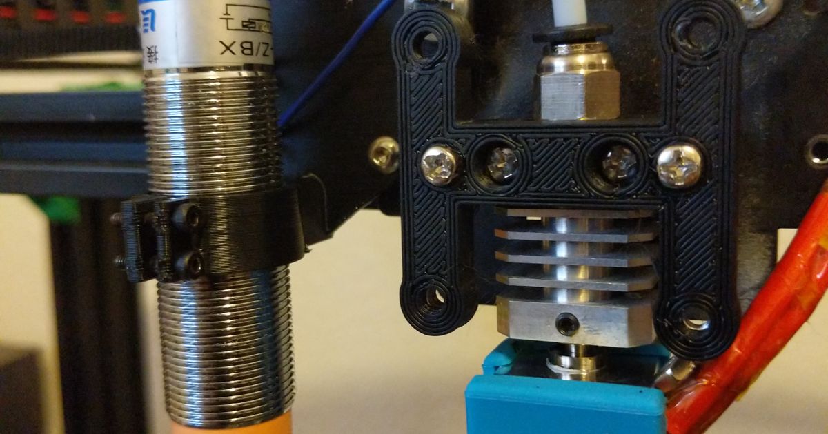 Tronxy X5s Inductive Probe and X endstop mount for Fang Cooler by