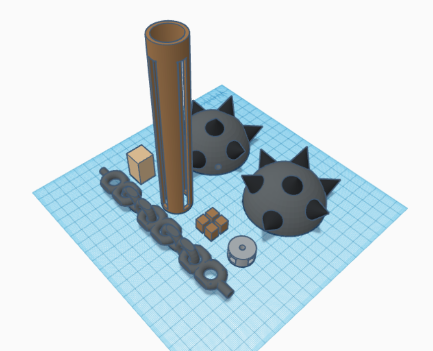 Retractable Chain Mace V1.0.1  (Multi-Part)