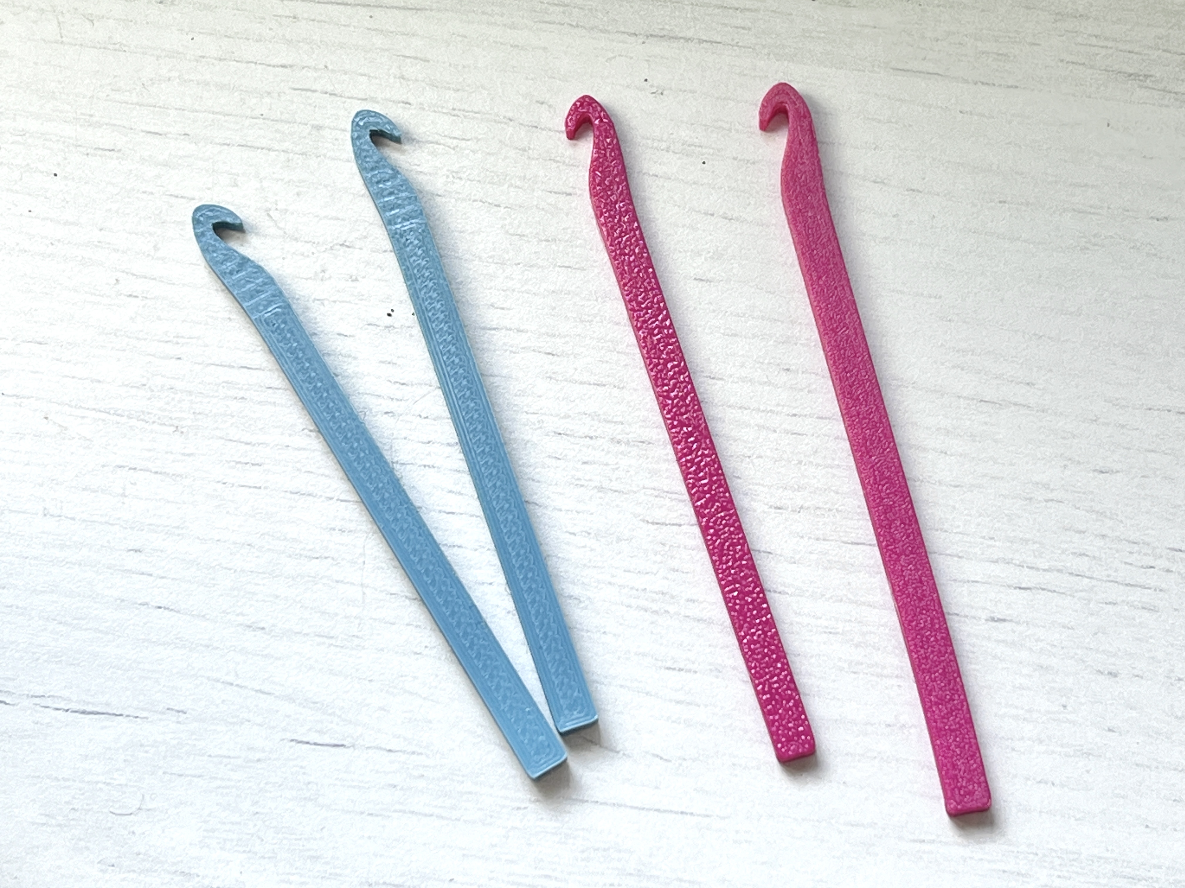 Tiny hook for rubber band loom - fast print