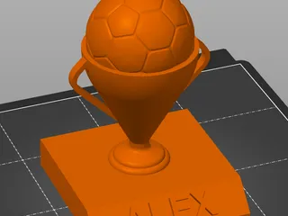 Soccer Trophy (OpenSCAD) Improved by BCaron | Download free STL model ...