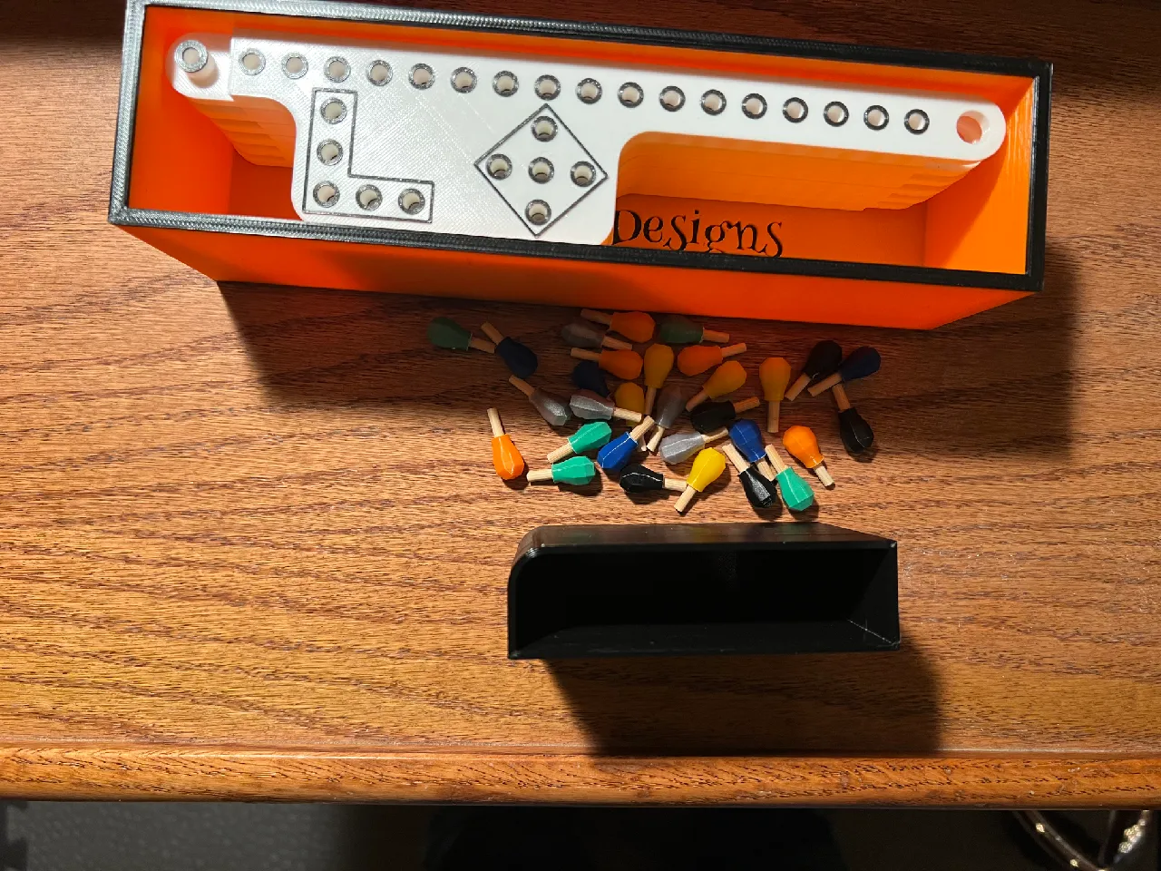 Pegs and Jokers Board Game Box Inside box for pegs by Troublefan | Download free STL model ...