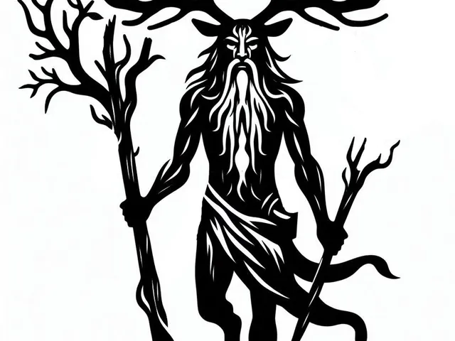 Lešij (Leshy) - Slavic forest demon, guardian of the forest 2 (two colours)