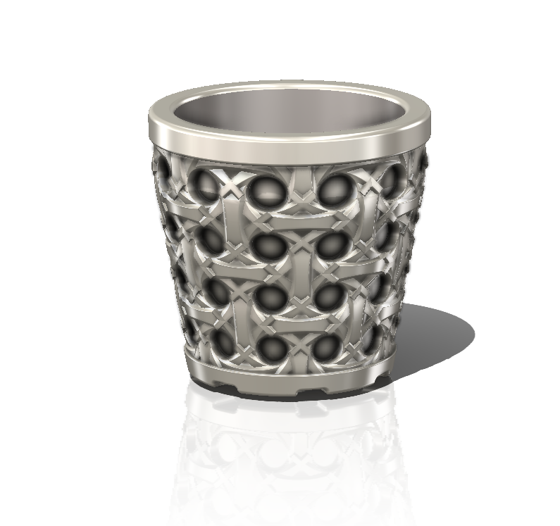 Miniatura 2 do modelo 3D Pattern planter pot