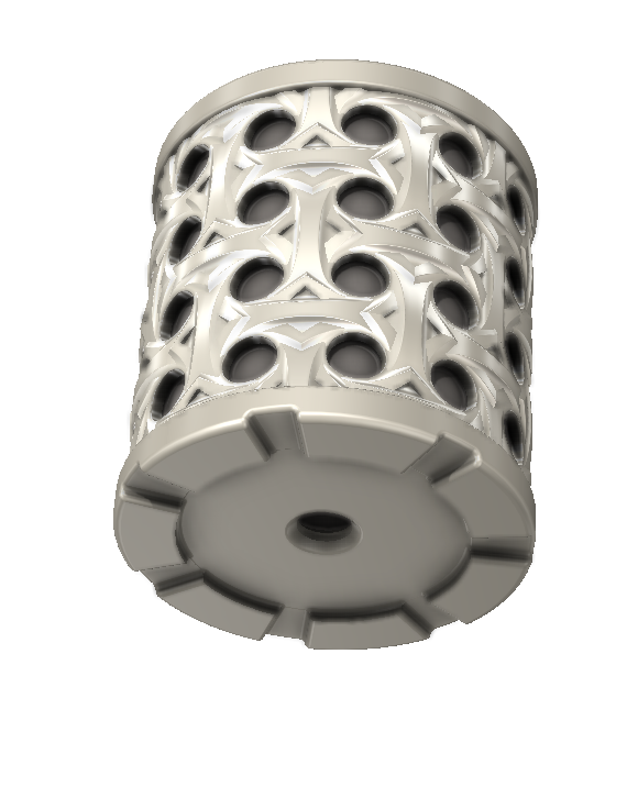 Miniatura 2 do modelo 3D Pattern planter pot