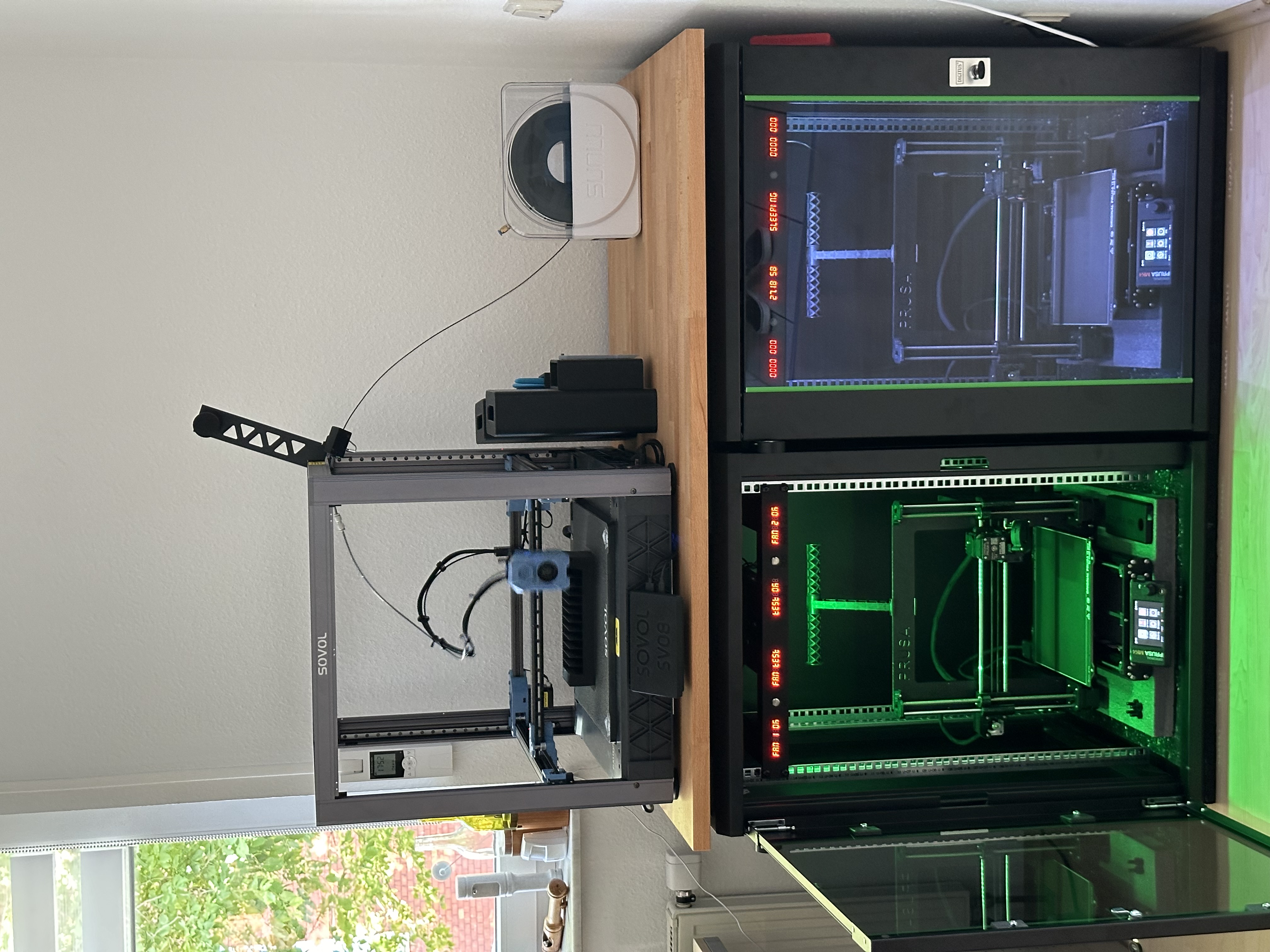 Fans N Lights (19" 3D printer cases)