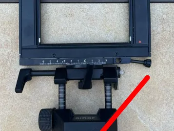 Sinar Universal Frame Rail Press Block